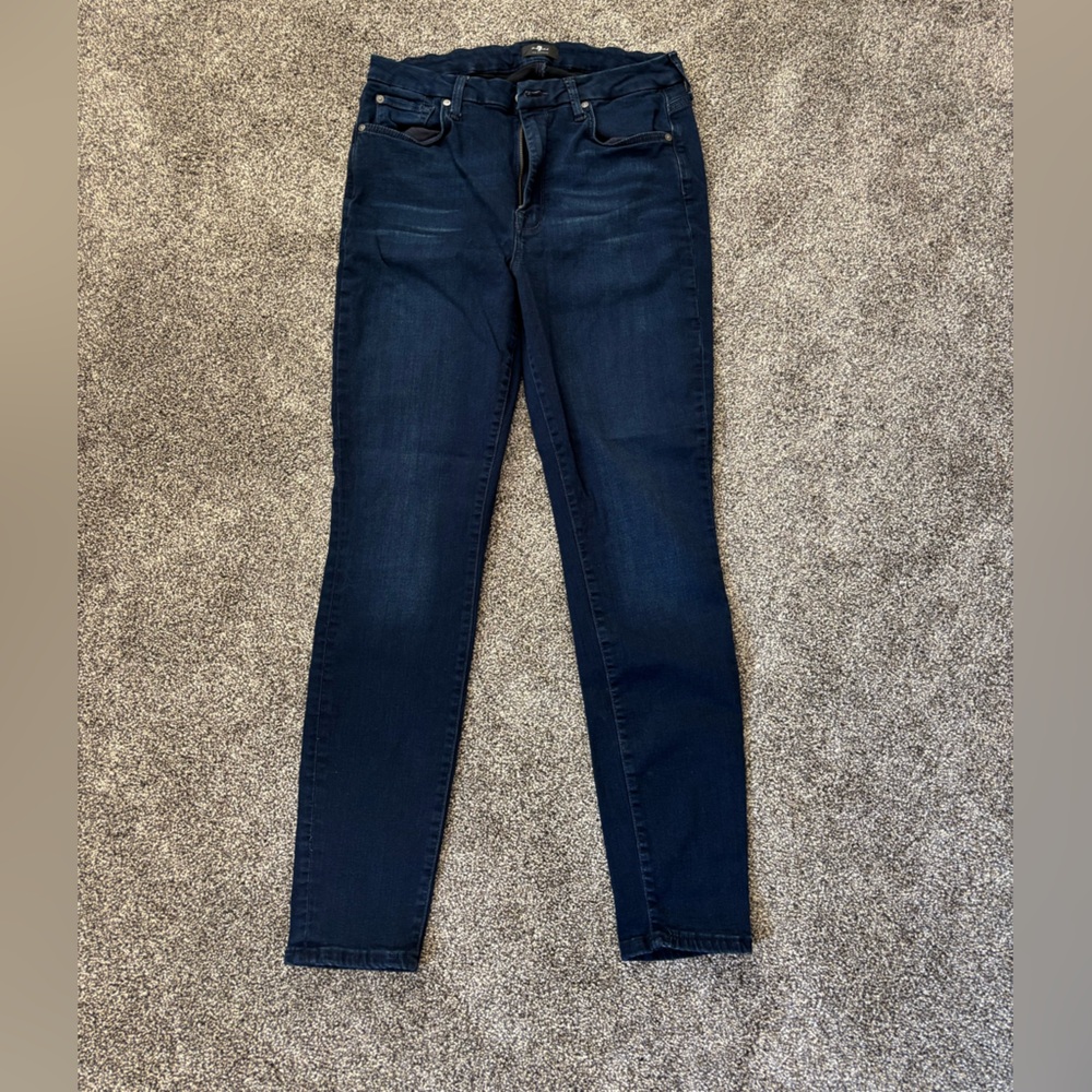 7 for all mankind- high waisted skinny jeans size 31